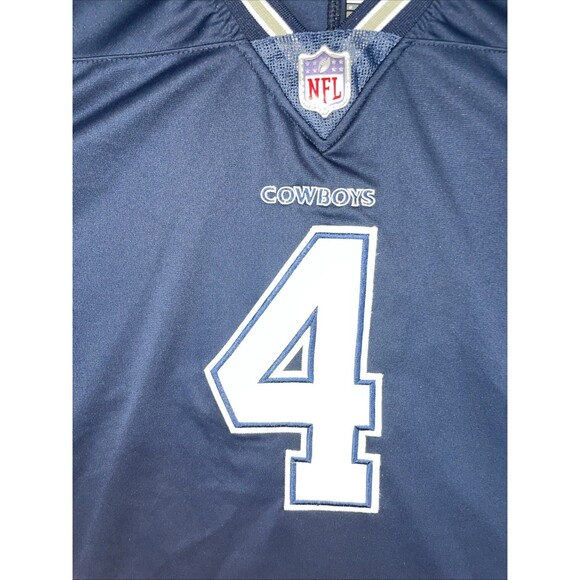 Nike Stitched Jersey Dak Prescott #4 Dallas Cowboys Mens Blue Medium 46 NFL EUC - Picture 6 of 9